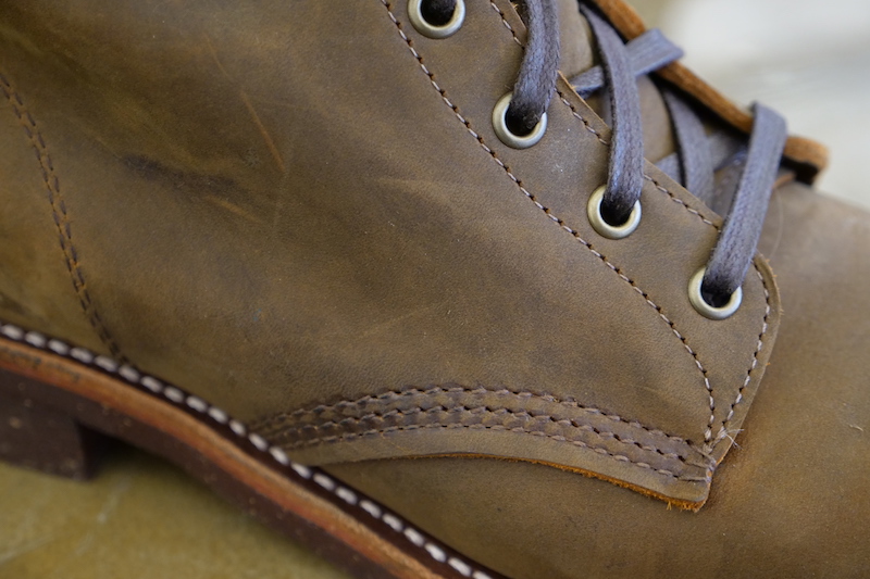 Chippewa Service boot stitching