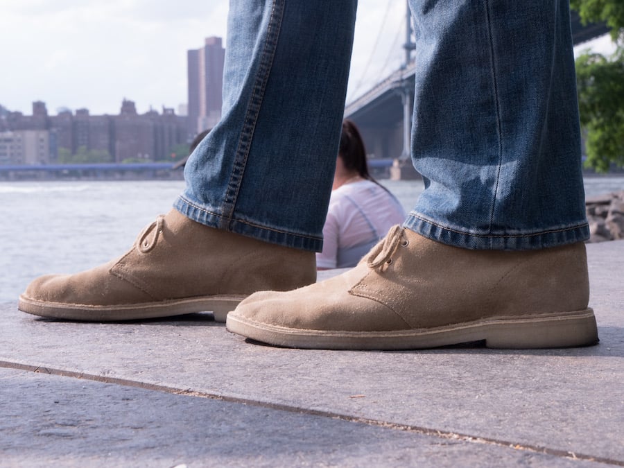 Clarks desert boot river