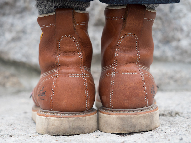 Thorogood moc toe rear