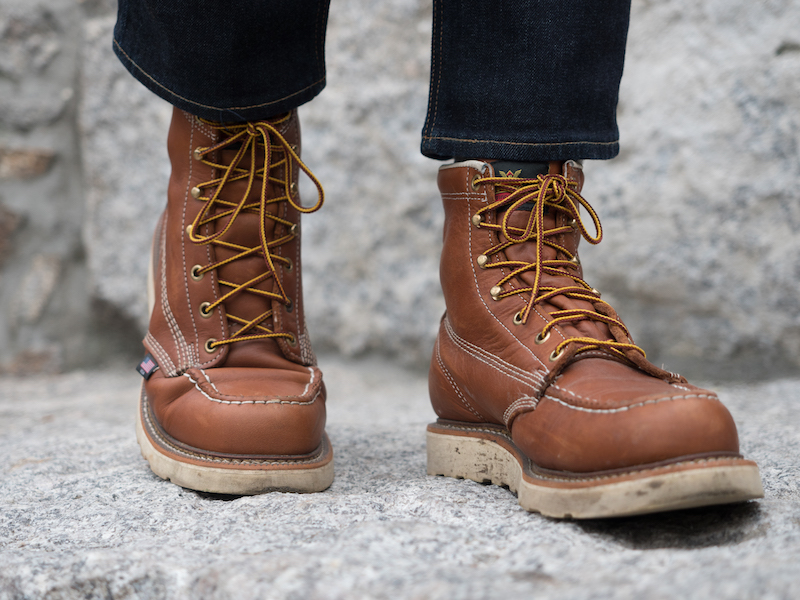 Thorogood moc toe walking