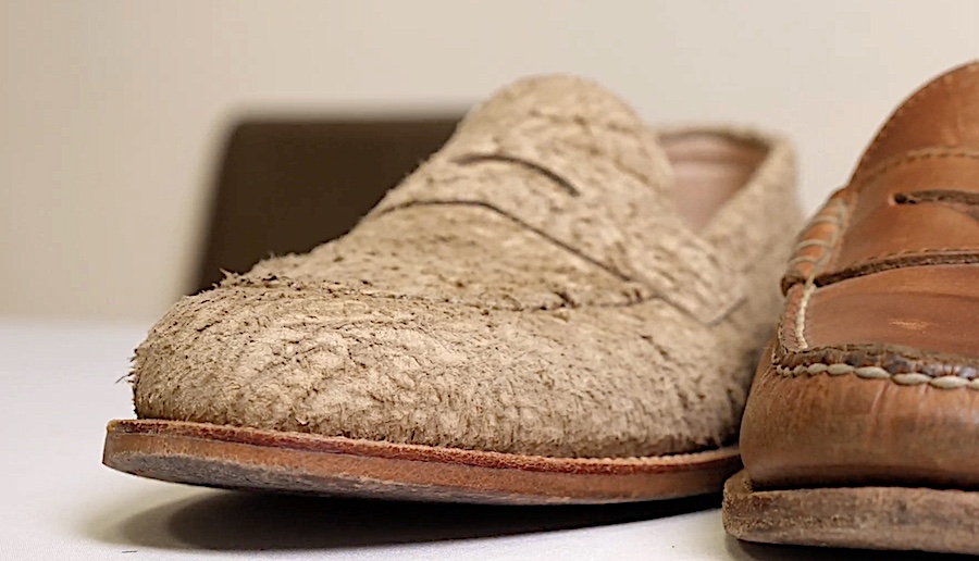 Rough suede