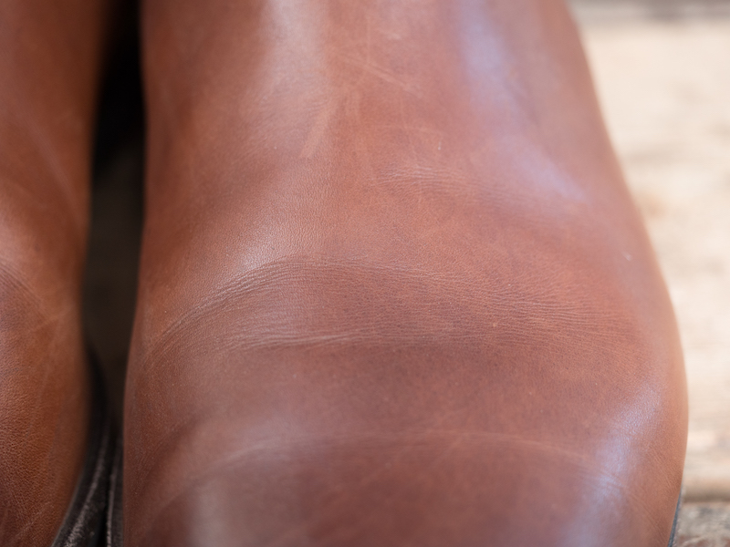 wolf and shepherd leather crease