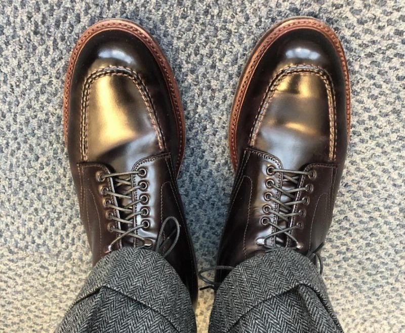 Alden color 8 Shell Cordovan Indy boot