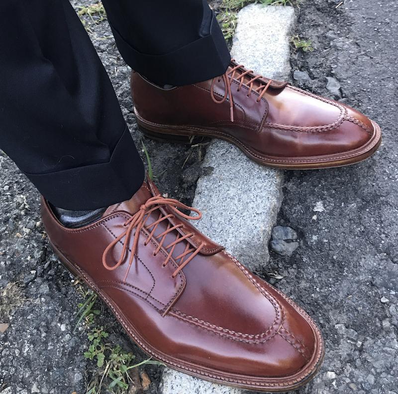 Alden mahogany shell cordovan small