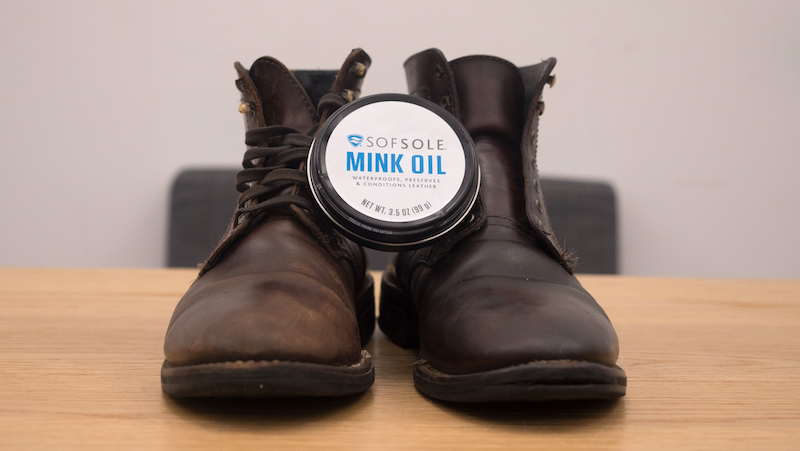 mink oil front view