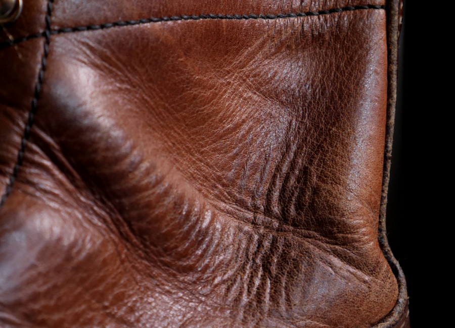 Red Wing Amber Harness leather after 6 years of wear
