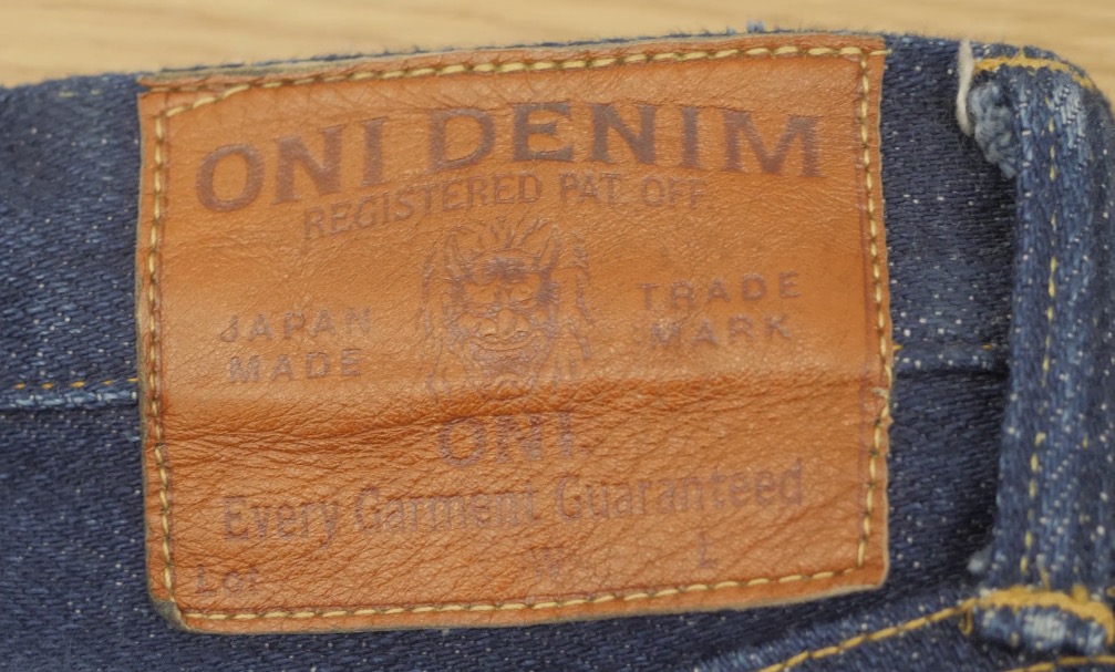 oni denim waistpatch