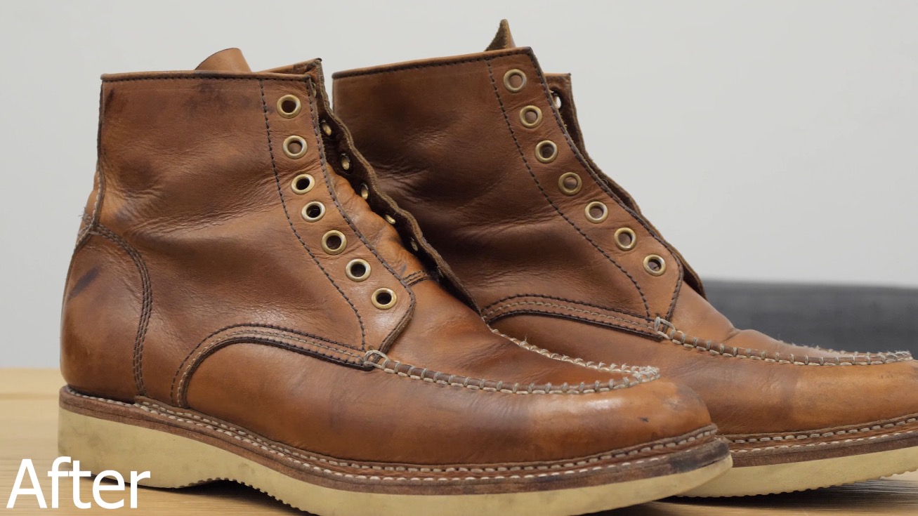 leather honey after