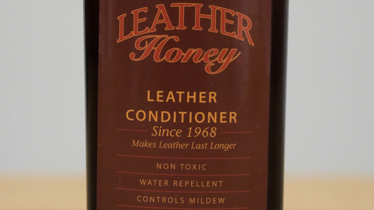 leather honey bottle