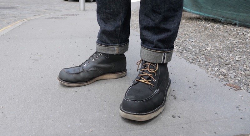 red wing vs danner on feet