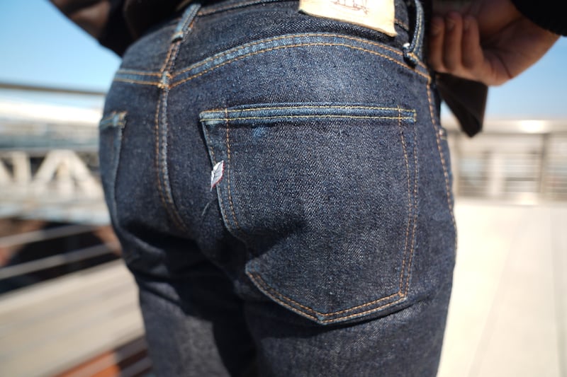 pure blue japan jeans butt