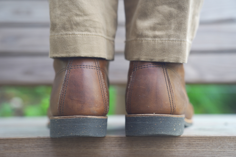 Red wing merchant boot rear