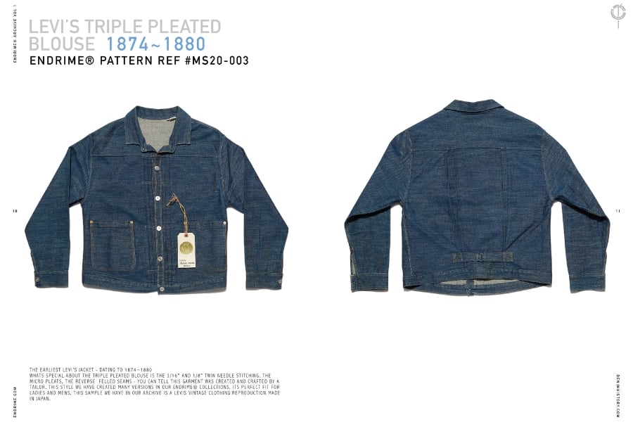Levis triple pleated blouse 1874