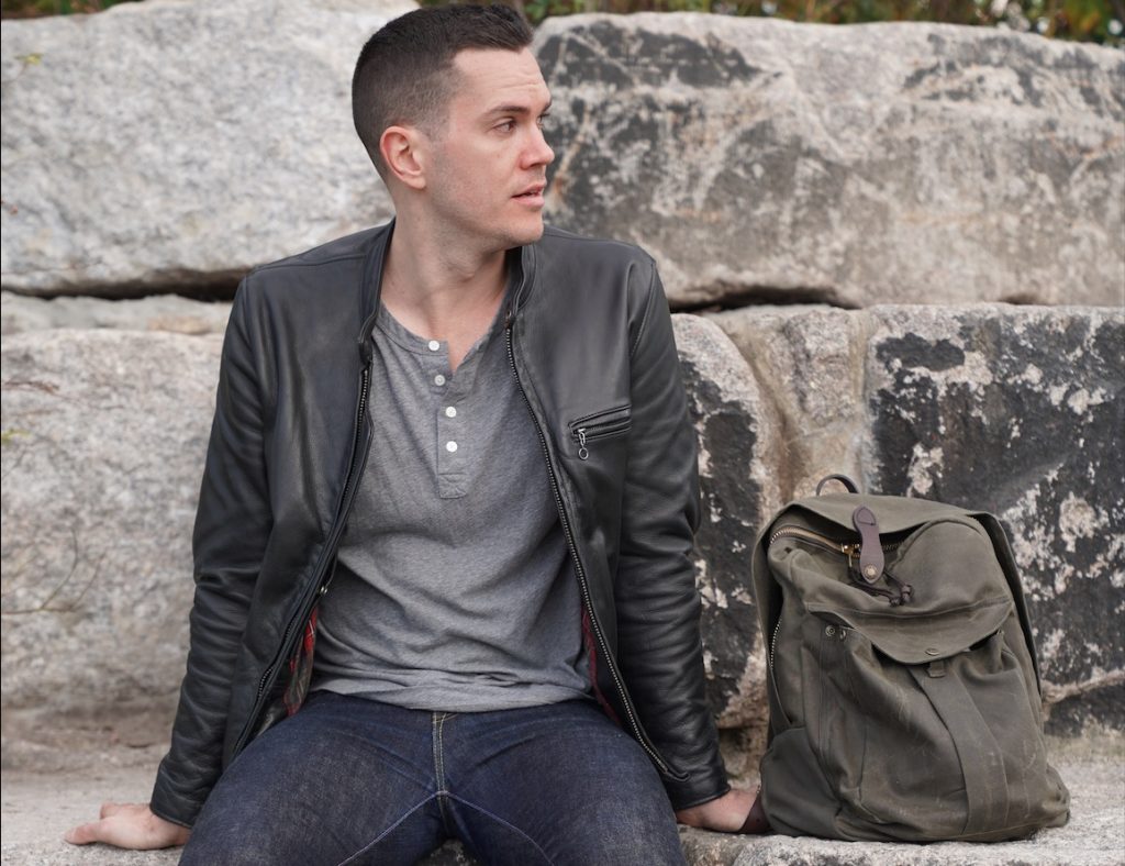 schott jacket with bag