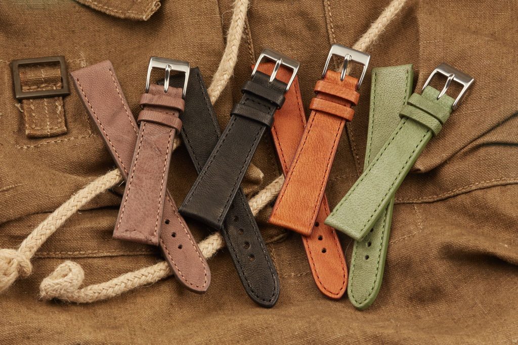 calfskin leather watch straps