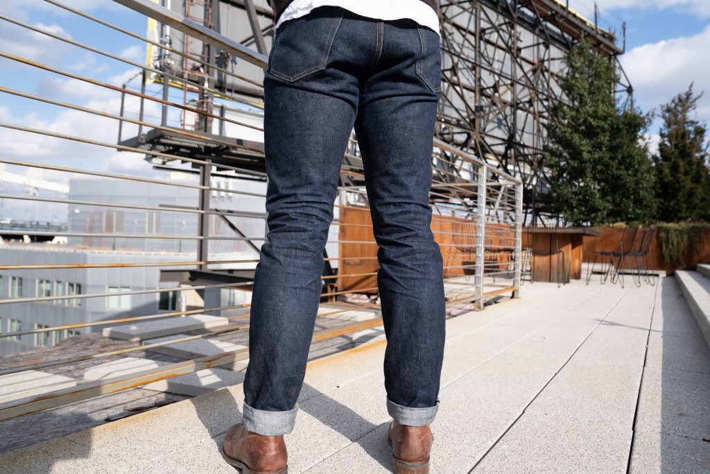 samurai jeans rear view