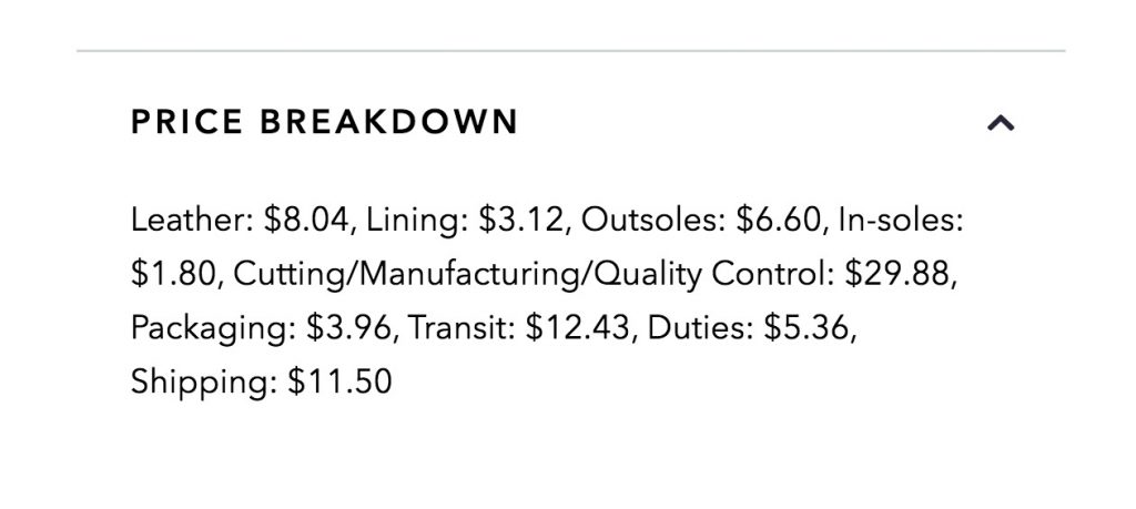 oliver cabell price breakdown