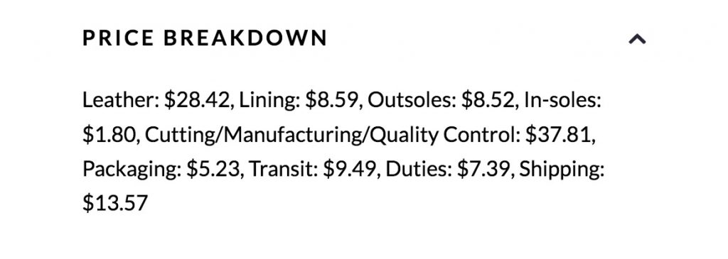 oliver cabell price breakdown