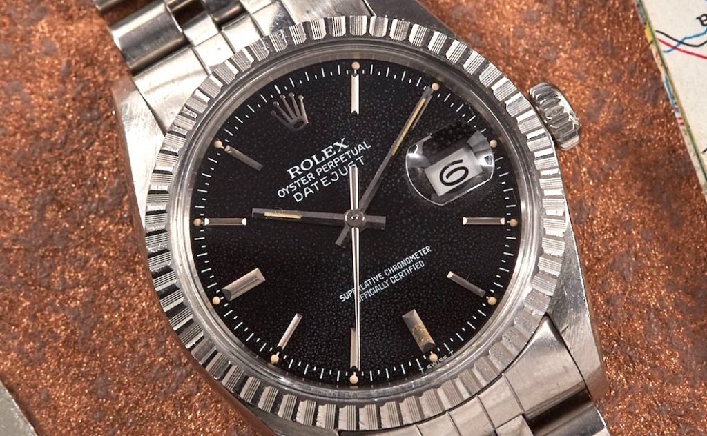 rolex datejust 16030 with patina