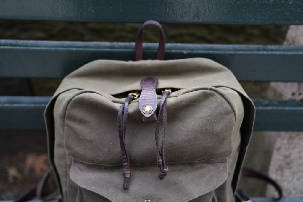 filson journeyman backpack pull tabs