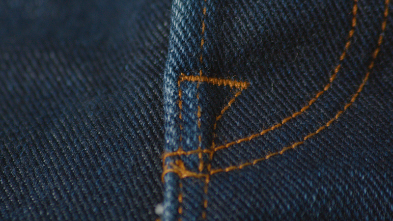 Brave Star selvedge jeans fly