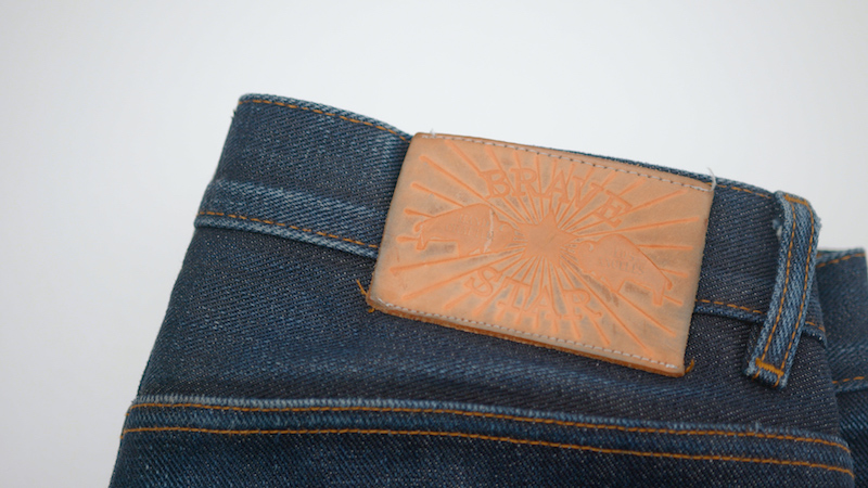 Brave Star selvedge jeans waistpatch
