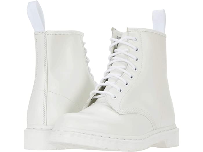 all white doc martens boot