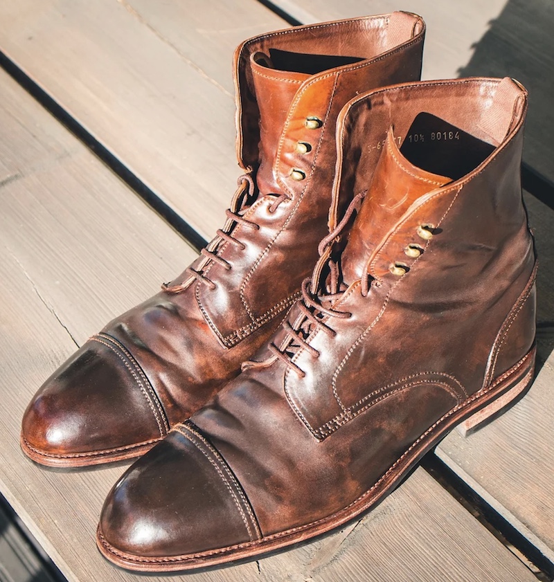 carmina cordovan jumper boots
