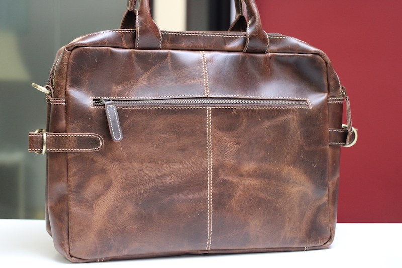 kodiak leather pilot bag reverse side