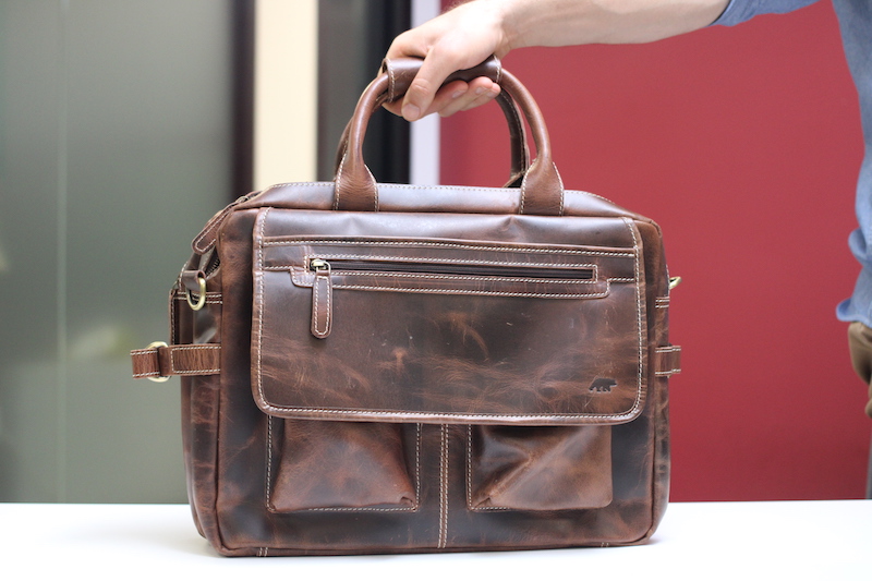 kodiak leather pilot bag