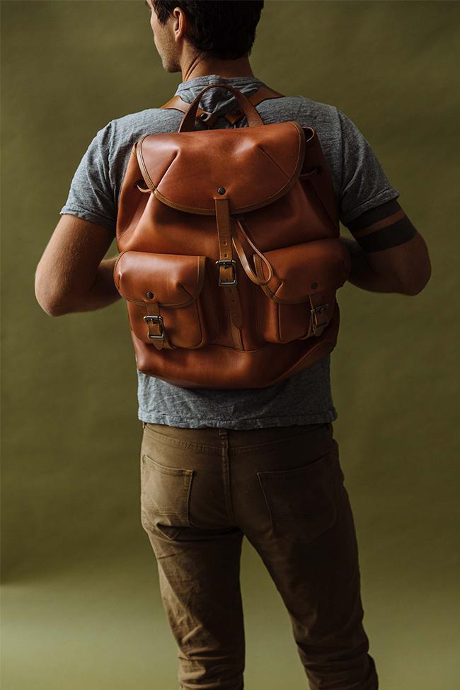 wp standard leather backpack