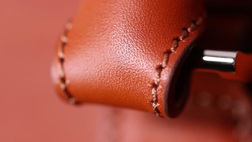 carl friedrik palissy briefcase leather and stitching