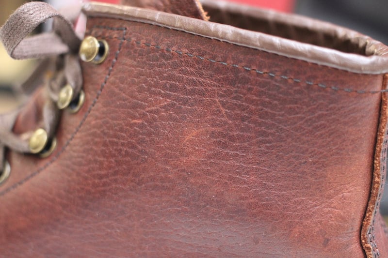 red wing leather grain