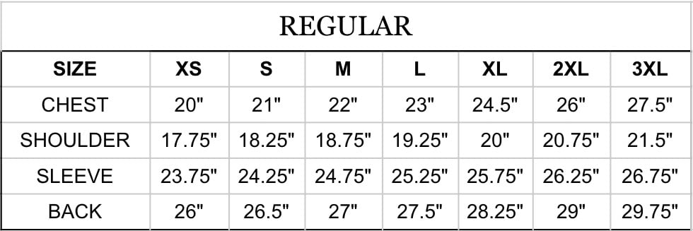ship john wills jacket sizing regular