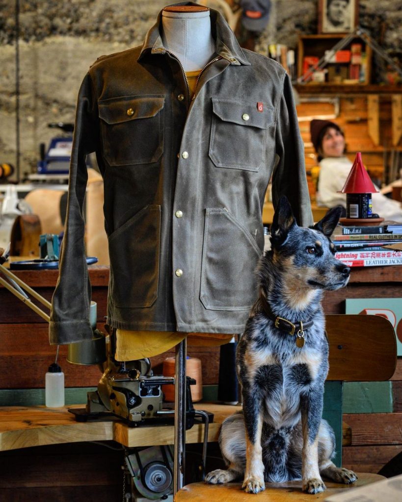 ship john wills jacket with dog