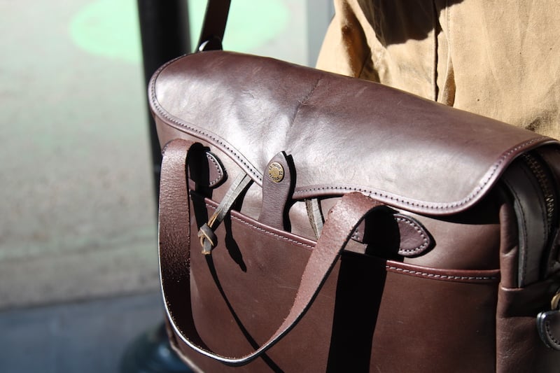 filson leather briefcase handles