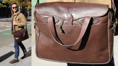 filson leather briefcase review