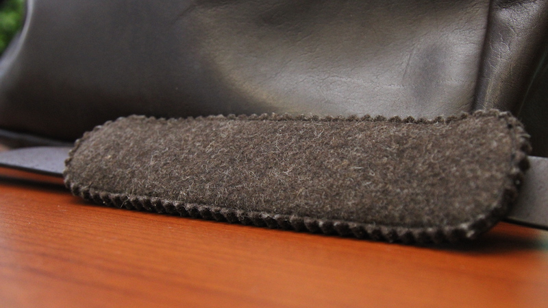 filson leather briefcase shoulder pad