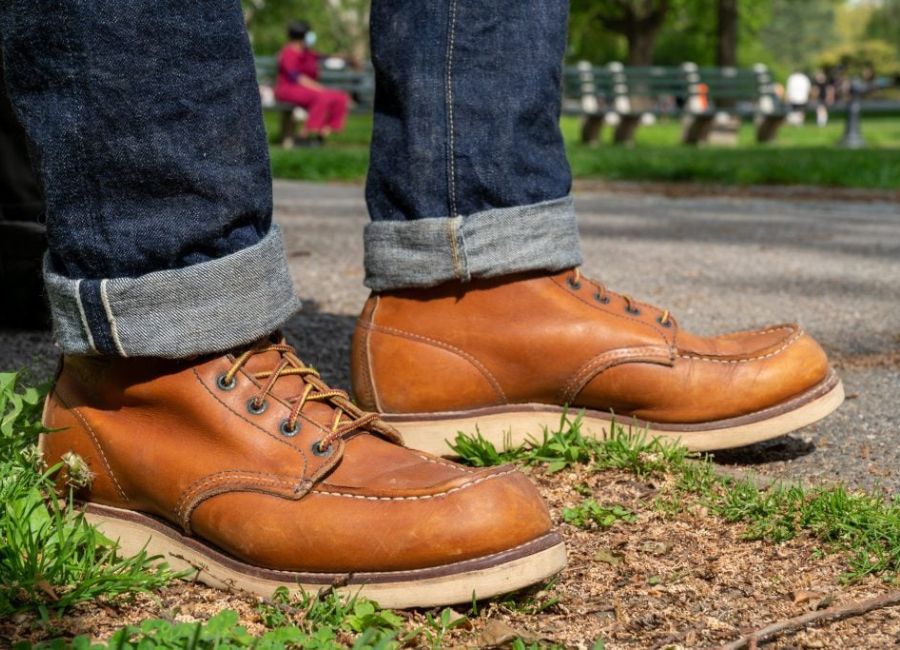 red wing oro legacy leather classic moc toe