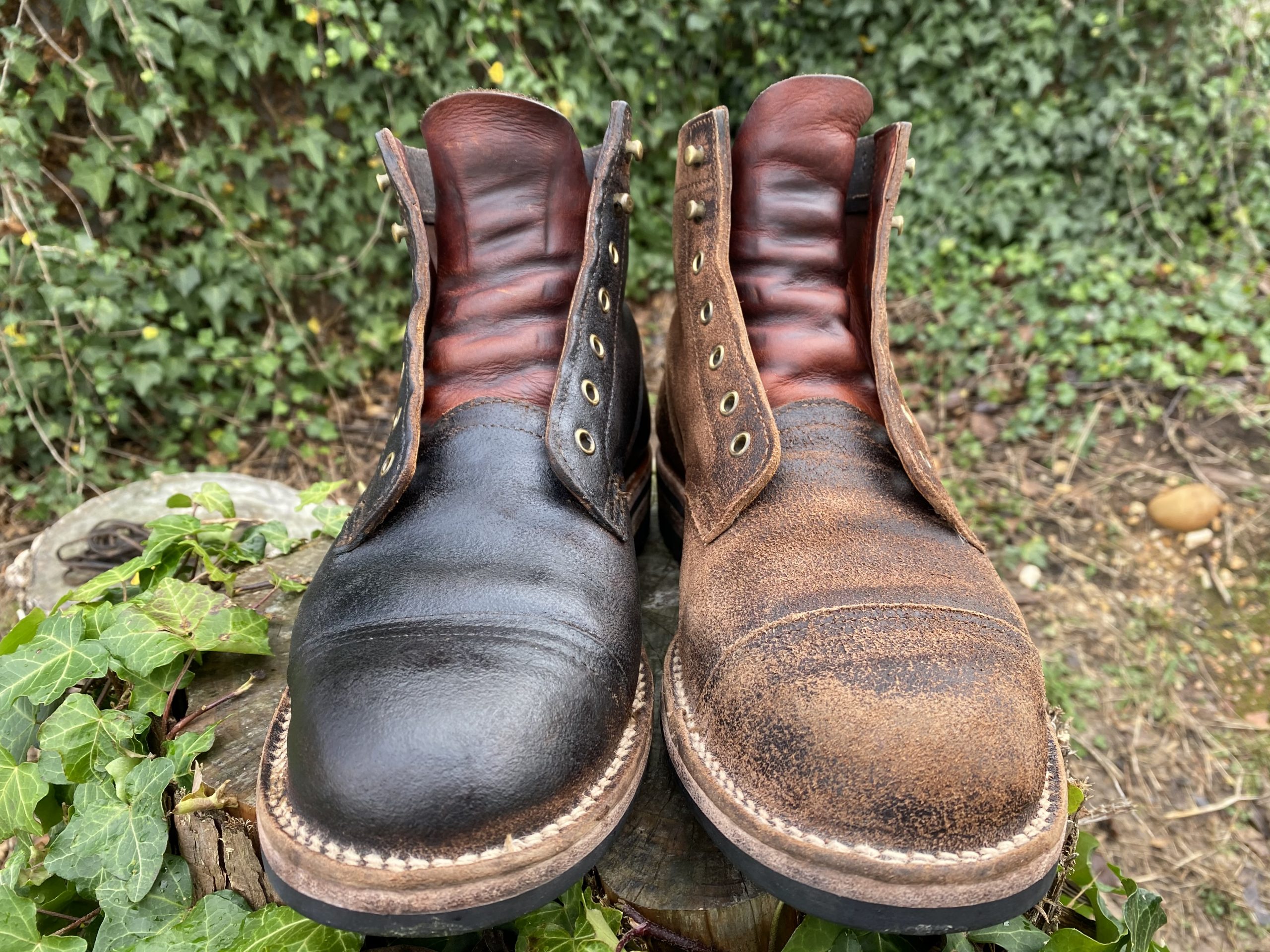 birchees leather conditioner before and after
