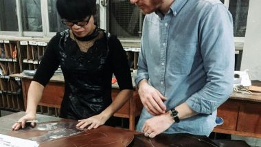 Wyatt inspecting manufacturing in Xianmen