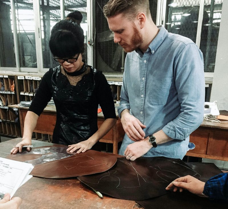 Wyatt inspecting manufacturing in Xianmen