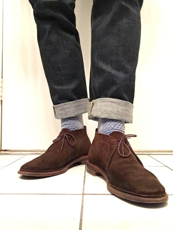 alden suede chukkas