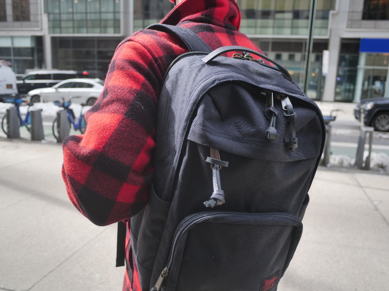 filson dryden back leather pieces