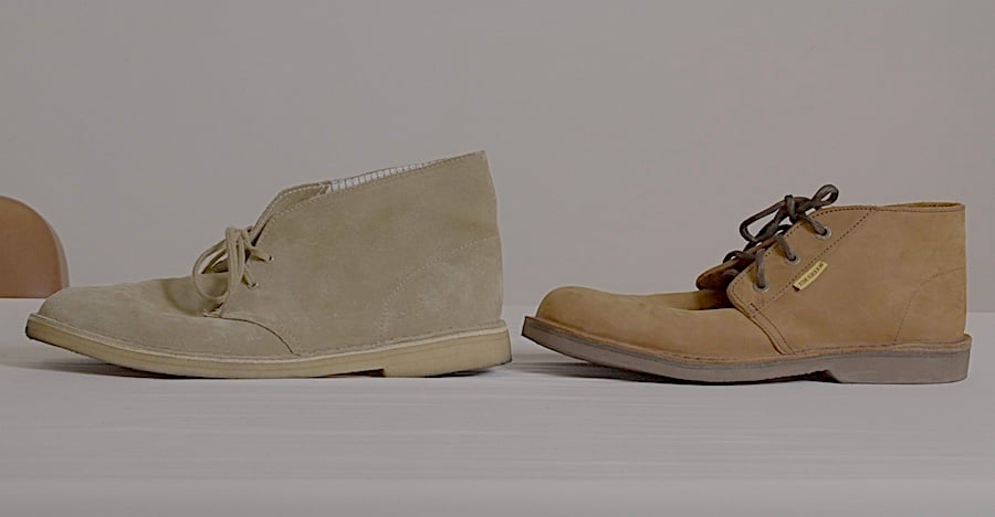 Clarks desert boot vs jim green