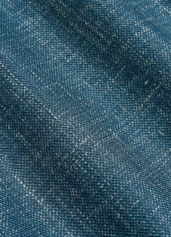 Suit Supply Blue Havana Fabric Close Up