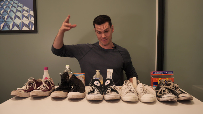 Chuck Taylor sneakers cleaned