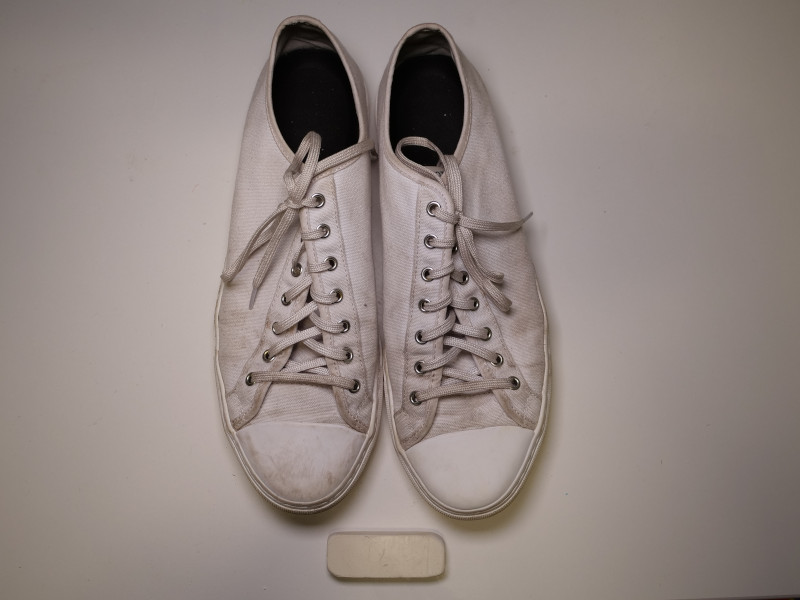 Nothing New Sneakers Cleaned with Mr.Magic Eraser