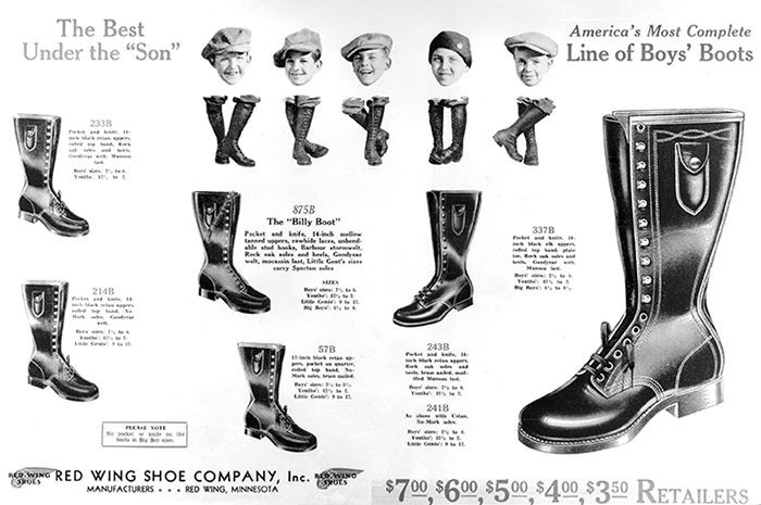 Old Red Wing BIlly Boot Advert