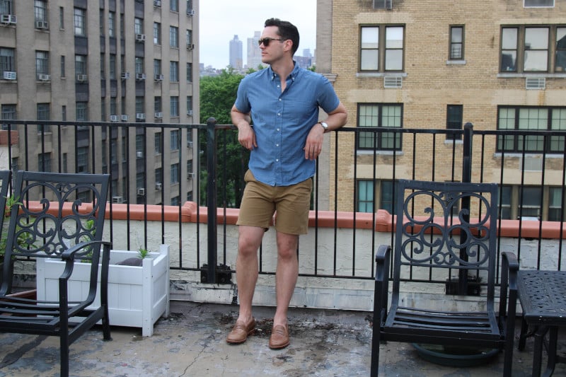 Flint and Tinder 365 Shorts with a blue top